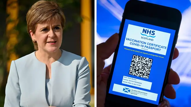 Nicola Sturgeon has come under fire over the country's Covid passport mandate.