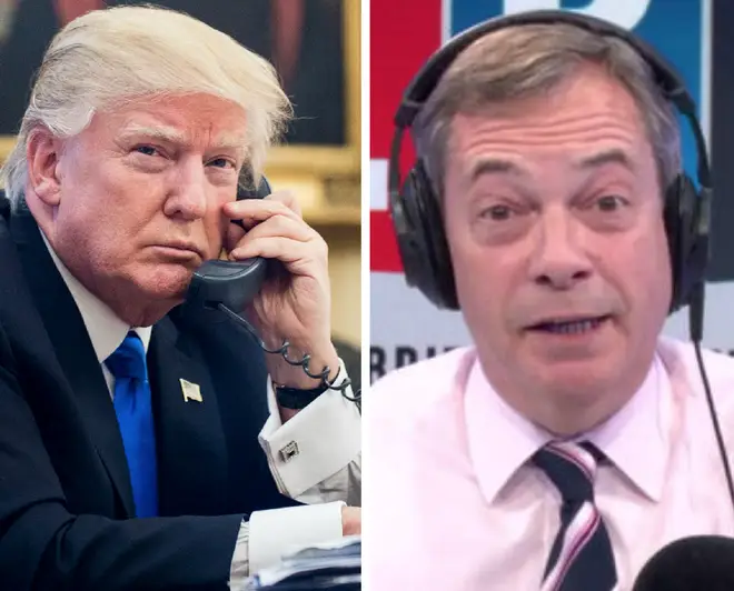 Nigel Farage says he spoke to Donald Trump on the phone two weeks ago