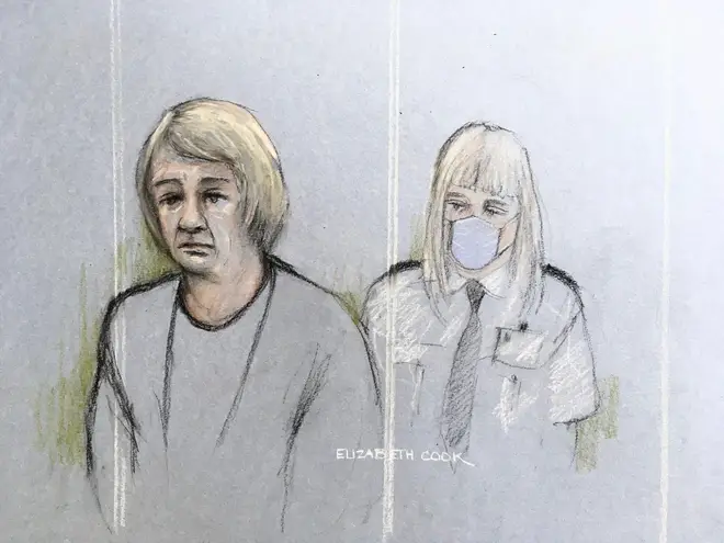 A court sketch of Penelope Jackons, who has admitted manslaughter