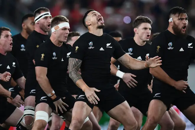 The haka is famously performed by the All Blacks rugby union team