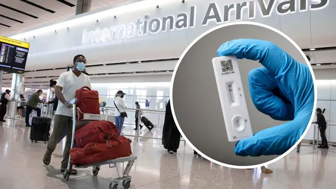 Lateral flow tests will replace PCR for arrivals in the UK