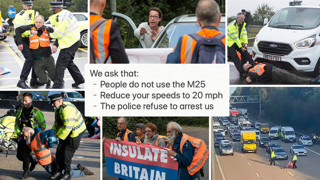 Insulate Britain doesn't want drivers to use the M25 so its members can protest