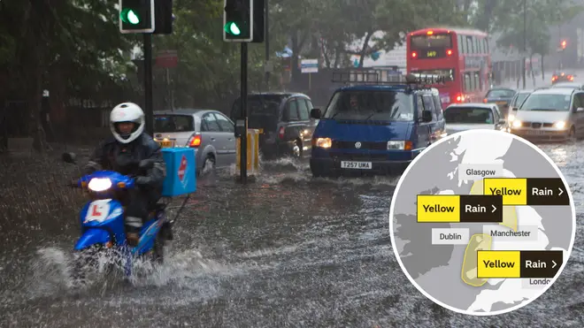 The Met Office have issued four separate yellow weather warnings