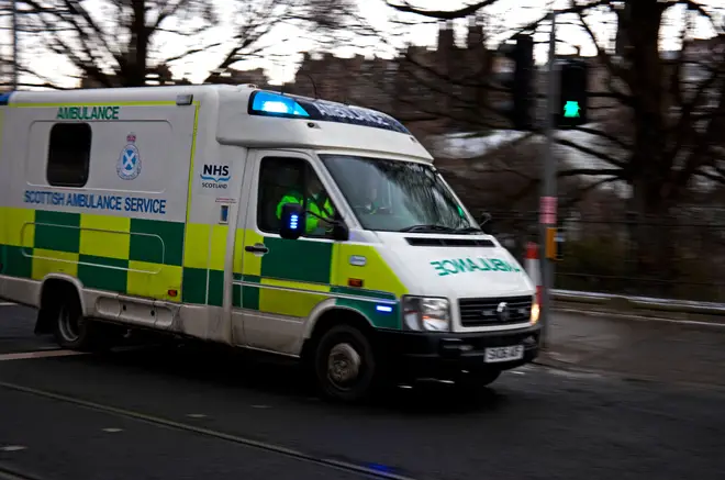 Scottish Ambulance Service has sent 10 crews to the scene of the crash.