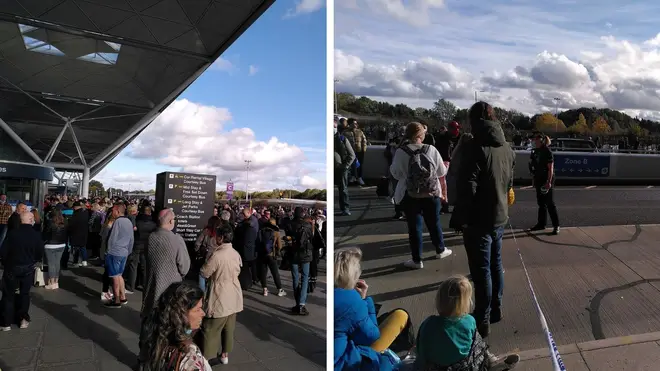Part of Stansted Airport was evacuated