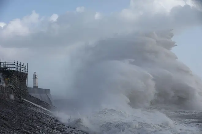 Pictures of extreme weather have emerged from around the UK, including on UK coasts.