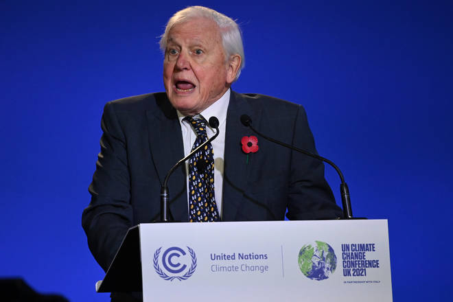 Humanity is already in trouble, Sir David Attenborough warns world leaders  at COP26 - LBC