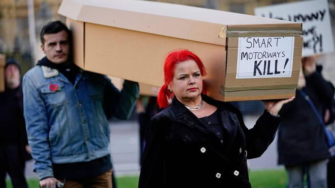 Claire Mercer led a coffin protest over smart motorways