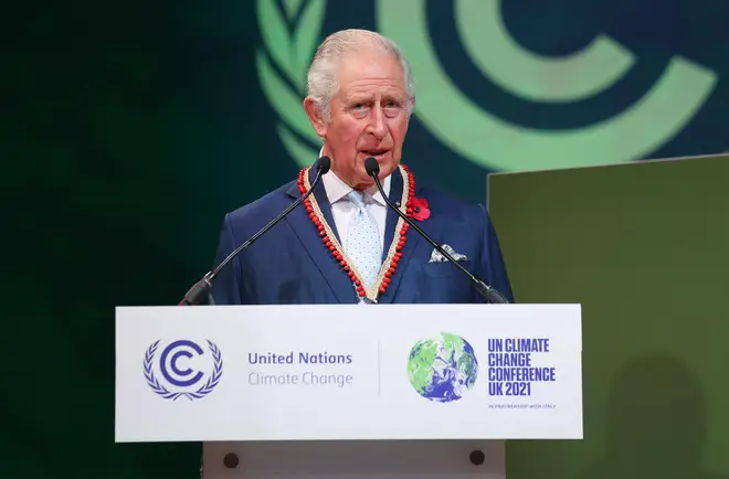 The Prince of Wales addressed leaders at COP26.