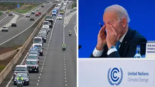 Joe Biden was reportedly flashed on his way to Glasgow