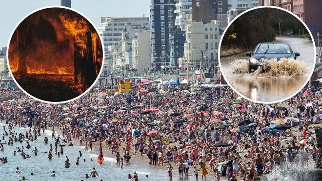 Extreme weather has been cause by 'human-induced' climate change, experts warned.