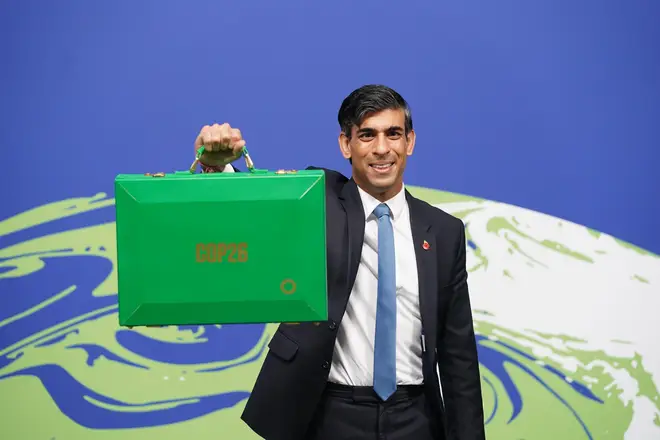 Rishi Sunak described how changes to the economy could help enable countries to take action against climate change