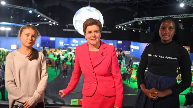 The First Minister met Greta Thunberg and Vanessa Nakate