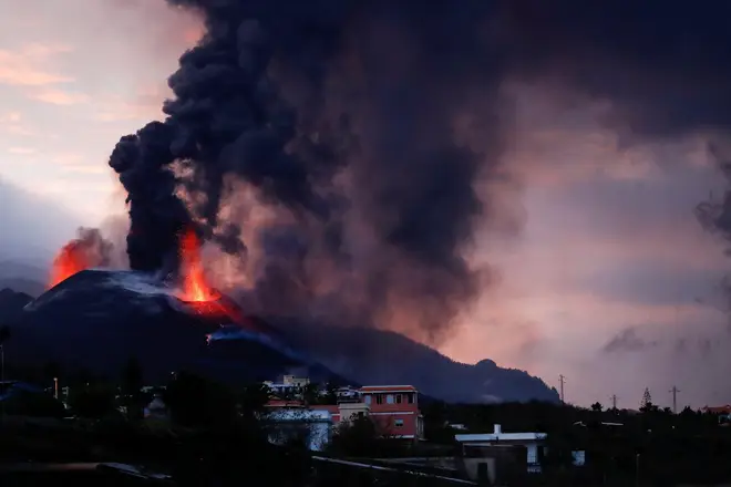 The volcano has been erupting since September 19