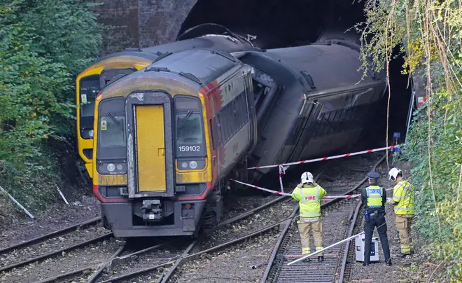 The report says the South Western Railway train slipped on the rails despite the driver trying to implement the emergency brake