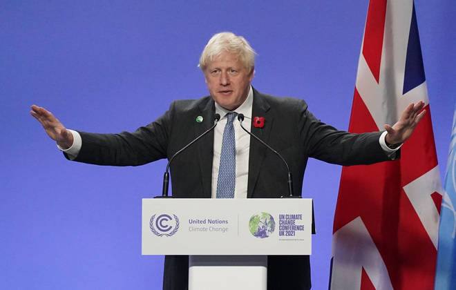 Boris Johnson has been criticised for flying a private jet from COP26 to London for a dinner.