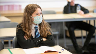 Schools in Hertfordshire are being asked to reintroduce face masks