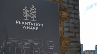 Plantation Wharf is a luxury development in Wandsworth, overlooking the Thames