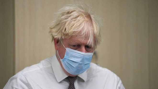 The Prime Minister did wear a mask at certain times on his visit.