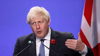 Boris Johnson held a press conference amid fury at 'Tory sleaze' claims.