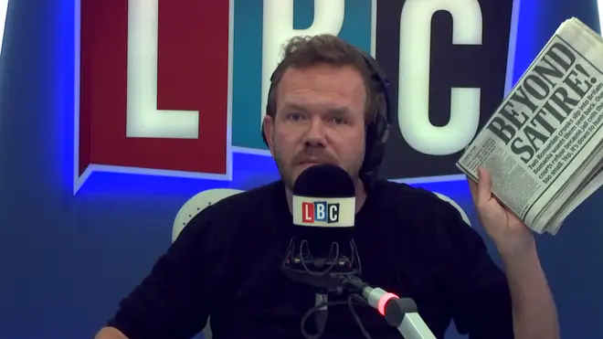 James O'Brien holding today's Daily Mail