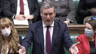 Sir Keir Starmer branded the PM a "coward" during PMQs.