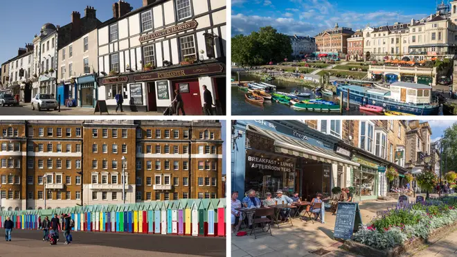 Hexham, Richmond-upon-Thames, Harrogate and Hove are the four happiest places to live in England
