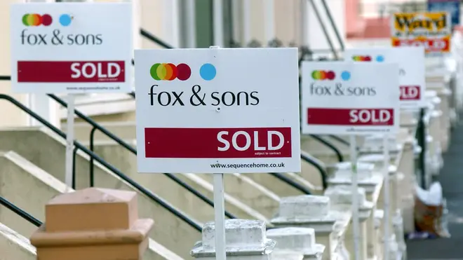 Estate agents' signs