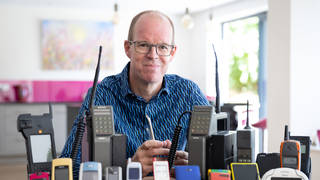 Ben Wood, founder of the Mobile Phone Museum