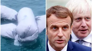 The remains of the dinghy which capsized, causing at least 27 people to die. Boris Johnson tonight sent Emmanuel Macron a list of demands aimed at avoiding a repeat of the tragedy.