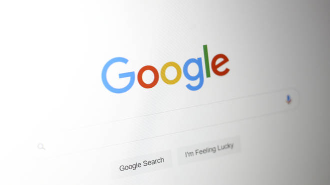 A Google search box