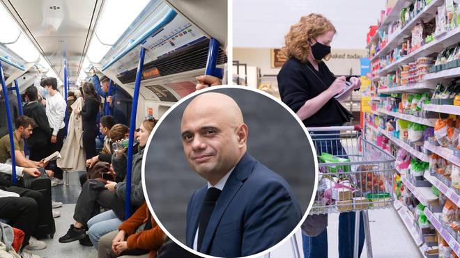 Sajid Javid confirmed measures to curb the Omicron variant would begin on Tuesday