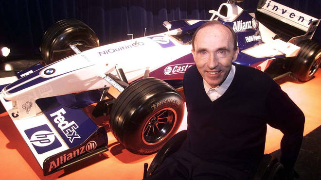 Sir Frank Williams, founder and former team principal of Williams Racing, pictured in 2003