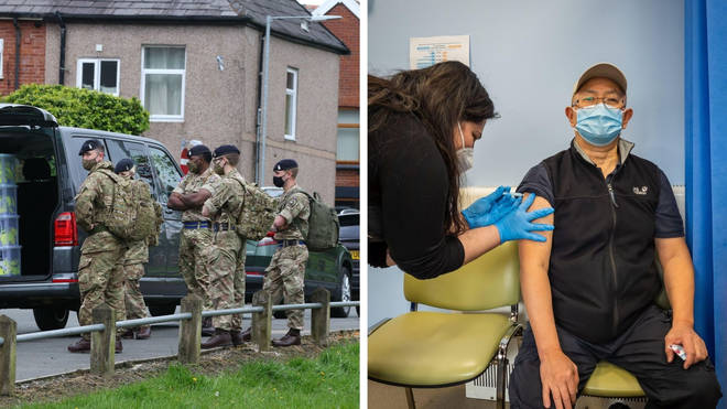 The military has been called in to help the booster vaccine campaign