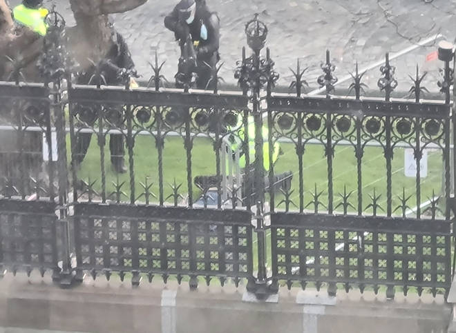 A man was detained after a security breach at Parliament