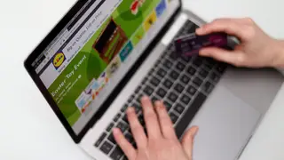 Person using laptop
