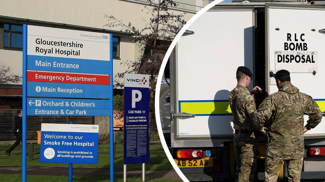 Bomb disposal experts were dispatched after a man presented to hospital with a shell in his rectum