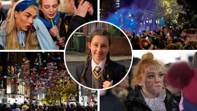 A vigil was held for 12-year-old Ava White, who was stabbed in Liverpool