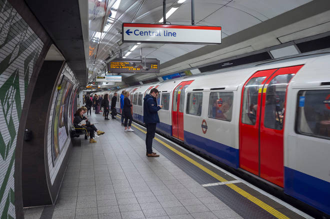 The incident happened on the Central Line in the early hours of Saturday morning