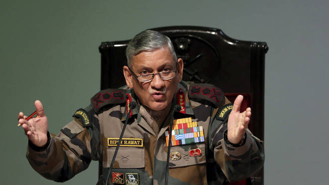 Indian Army chief Bipin Rawat