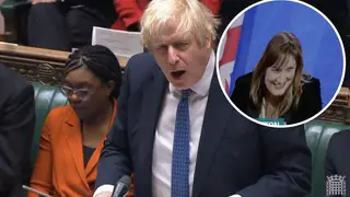 Boris Johnson faced questions at PMQs today over the Christmas party scandal