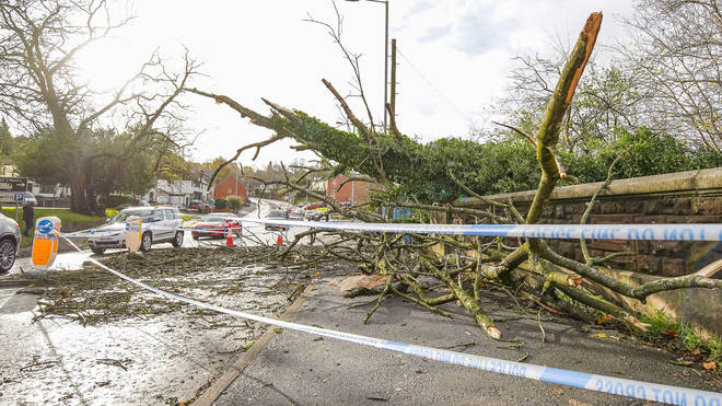 Thousands of people were left without power after Storm Arwen hit