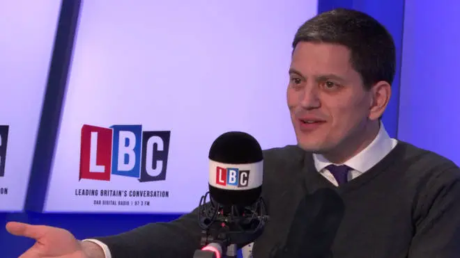 David Miliband spoke to Eddie Mair on Wednesday