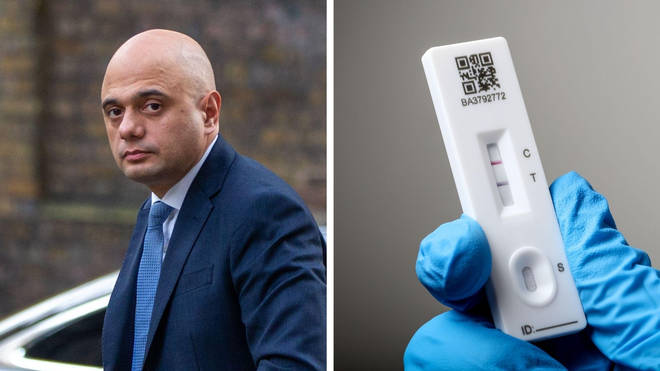 Sajid Javid said experts believe 200,000 infections a day are happening as Omicron spreads