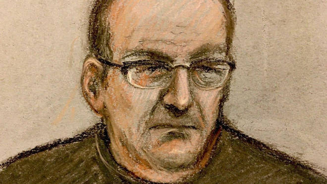 Court artist sketch of Fuller previously appearing via video link at Maidstone Crown Court.