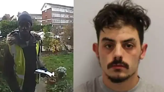 Police have released CCTV following the horrific incident, do you know the whereabouts of Ali Dervish (R)?