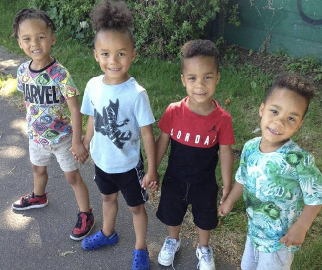 Tributes have been paid to twins Kyson and Bryson, 4, and Leyton and Logan, 3