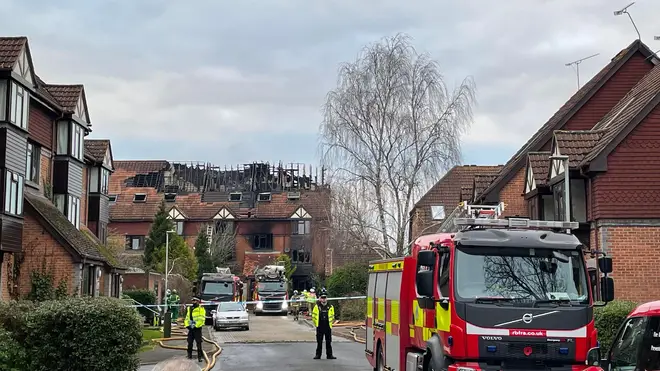 The fatal fire broke out at a property in Reading