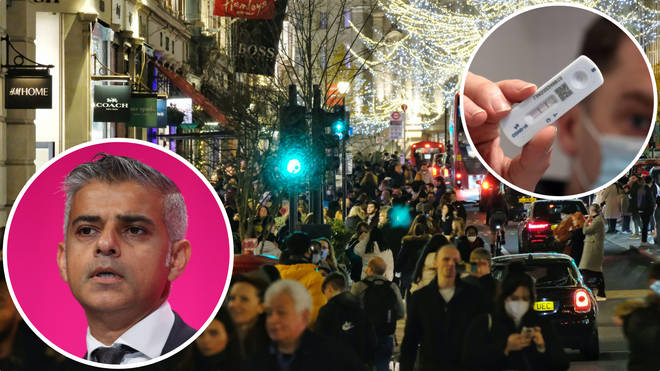Sadiq Khan has declared a major incident in London because of a surge in Omicron cases of coronavirus