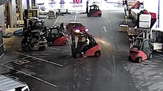 Thieves are stopped while fleeing from warehouse